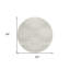 Tapis extérieur rond lavable abstrait 8 pi ivoire beige et taupe