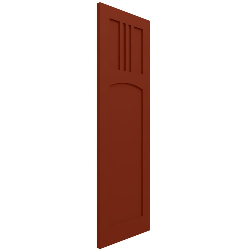 Volets EnduraCore Composite San Miguel, L 12 po, H 66 po, Rouge piment