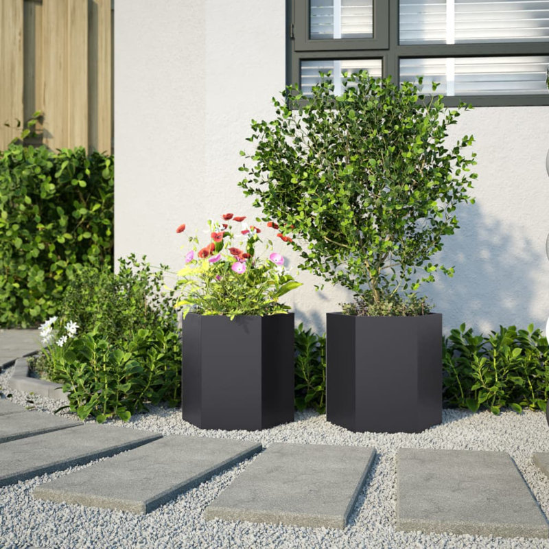Arzate Planter Box, Black