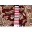 Tapis carré rouge en laine noué à la main de conception unique 8 pi x 8 pi New Age Riverdale