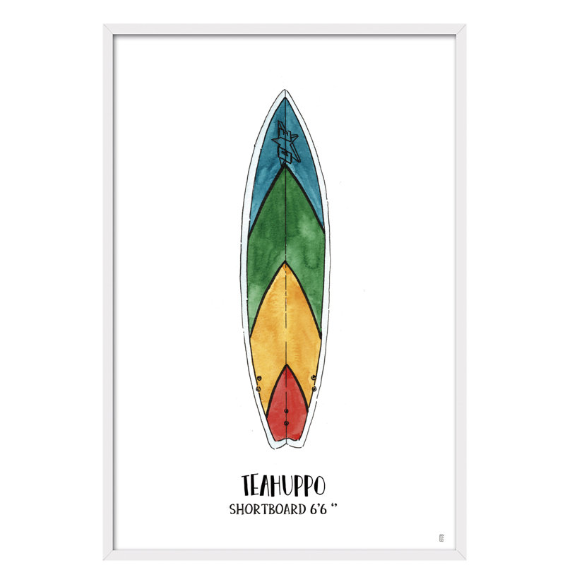 Objects Bundoran Surf by César Ortiz Echagüe - Single Picture Frame Painting, 90cm H x 60cm W x 3cm D