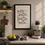 Four Fish Study Japandi - Wrapped Canvas-980701329-980701342