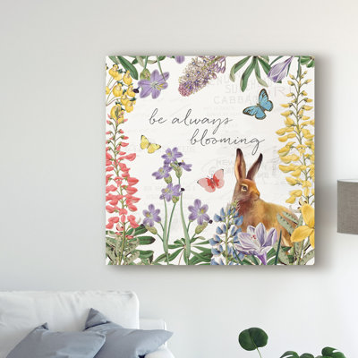 « pâques jardin iii », reproduction de peinture à l’acrylique sur toile tendue