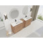Meuble-lavabo autoportant 84 po avec lavabo en céramique blanche 84 po-730636674