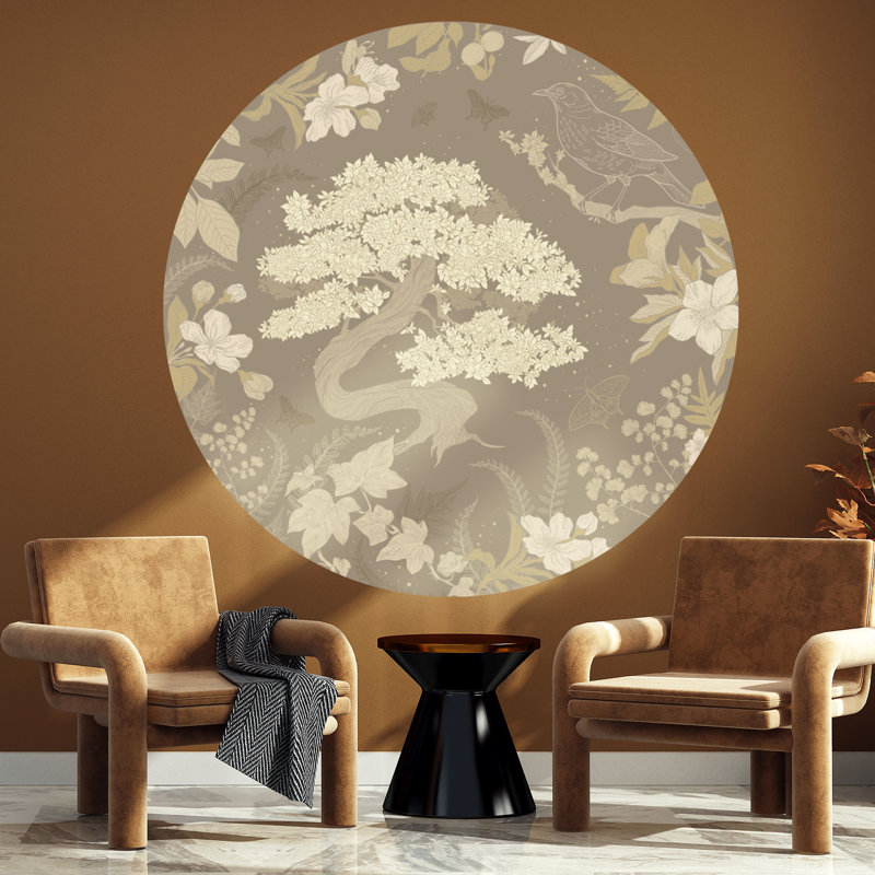 Cortrell 1.18m x 1.18m Textured Matte Peel and Stick Wall Mural