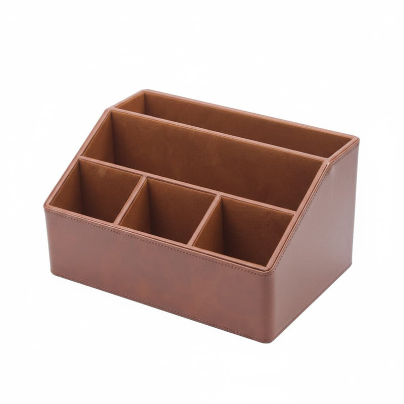 Leather Desk Organiser