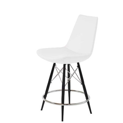 Shinkle Upholstered Counter Stool with Metal Frame
