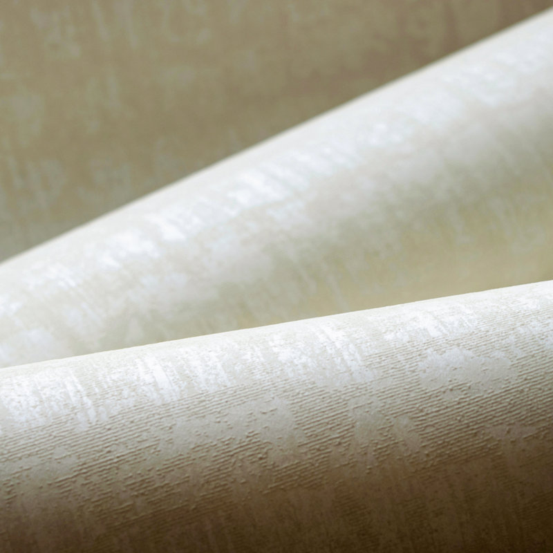 Adonea Zeus Textured Metallic 33' L x 21" W Wallpaper Roll, Cream White