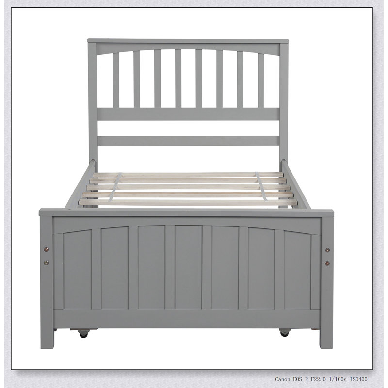 Platform Bed with Trundle