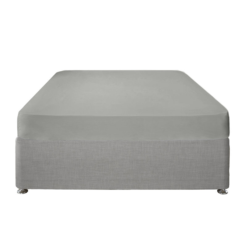 Ivka Plain Weave / Muslin Fitted Sheet, Double (4'6), Navy