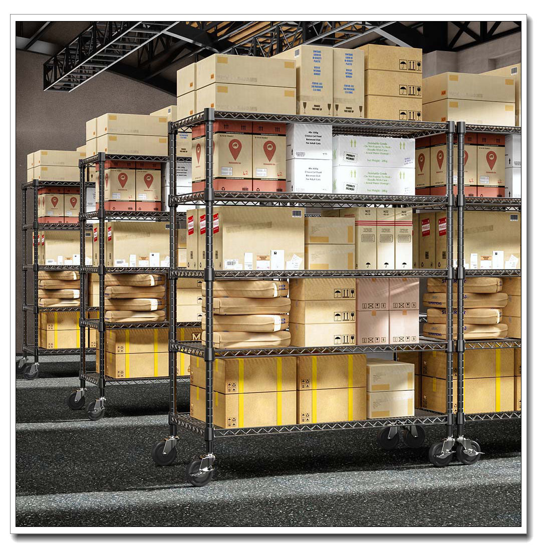 17 Stories Garage Shelving 5 Tier Industrial Metal Shelving Units Photo Inspiration