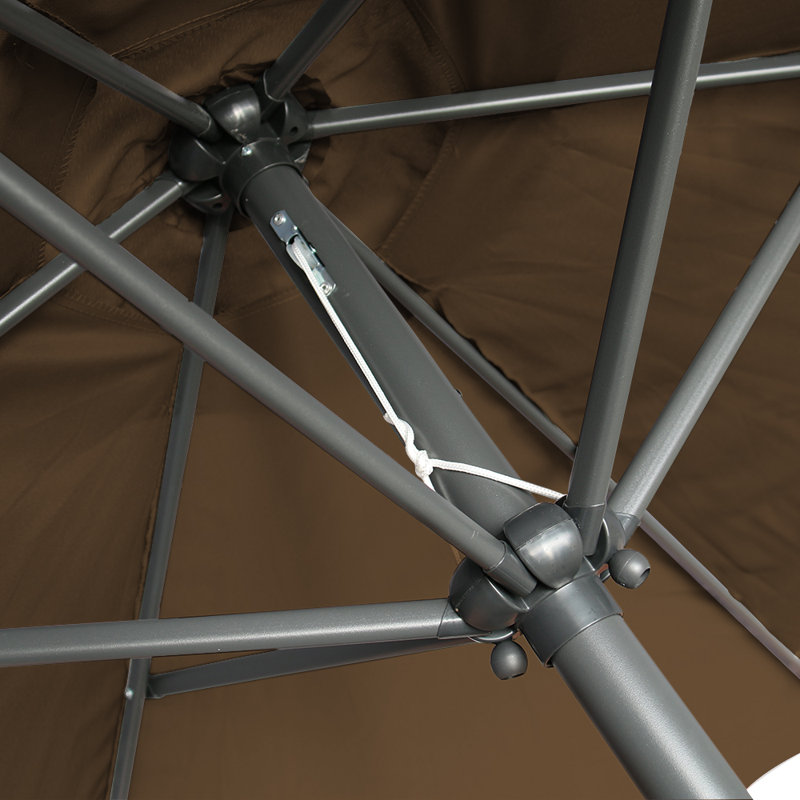 Pettit 2.5m Traditional Parasol Coffee