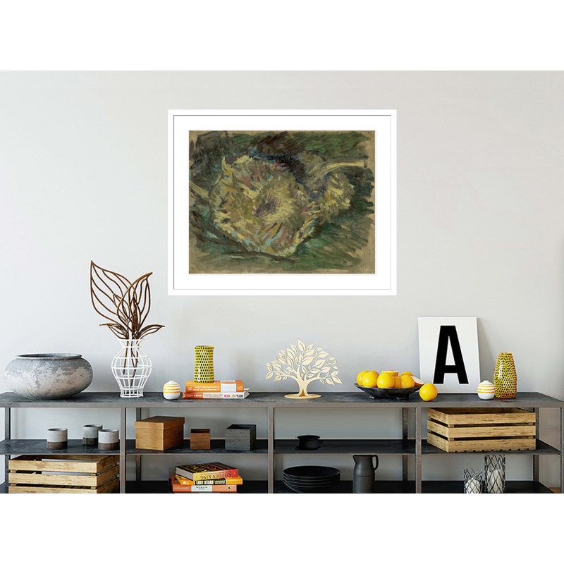 Sunflowers Gone to Seed by Vincent van Gogh -Framed Giclee Print, 33.5" H x 41.29" W