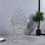 Rustic Iron Accent Chair, Distressed Silver Finish For Garden & Home