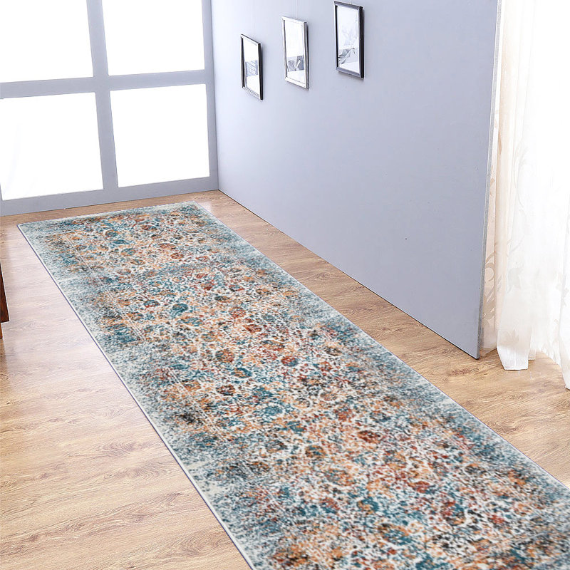 Tapis de couloir en polypropylène Crayton, Tapis de couloir 3 pi 2 po x 10 pi