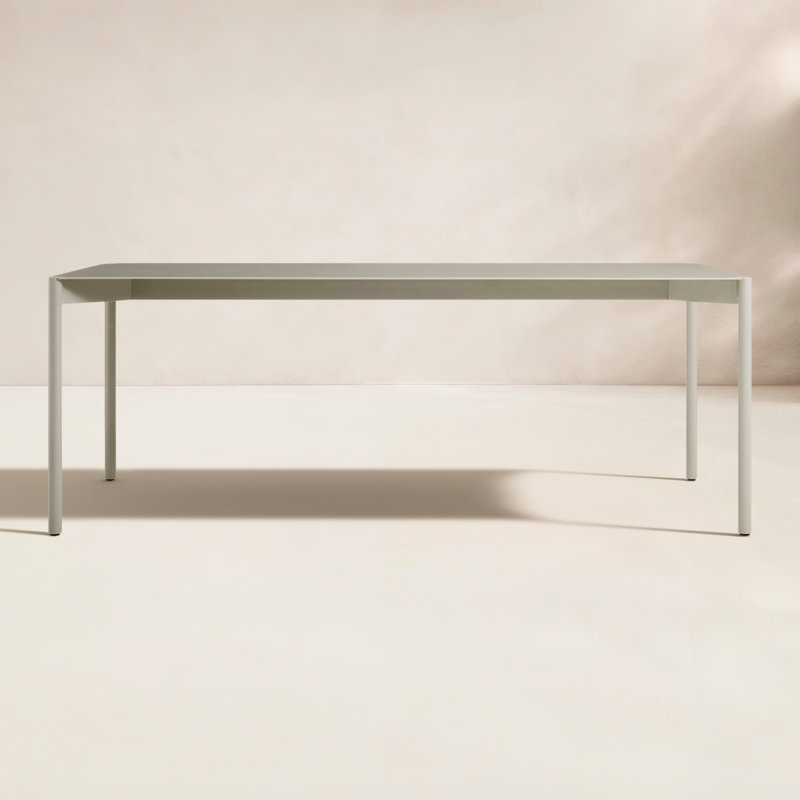 Comeuppance Outdoor Dining Table, Putty