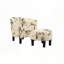 Chaise d'appoint et repose-pieds