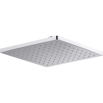 Honesty 10" Single-Function Wall or Ceiling-Mount Square Rainhead, Square Rain Showerhead 1.75 GPM