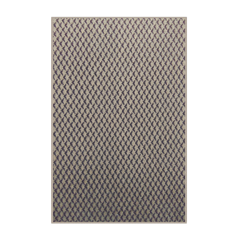 Tapis beige/noir tissé à la machine, Rectangle 3 pi x 5 pi
