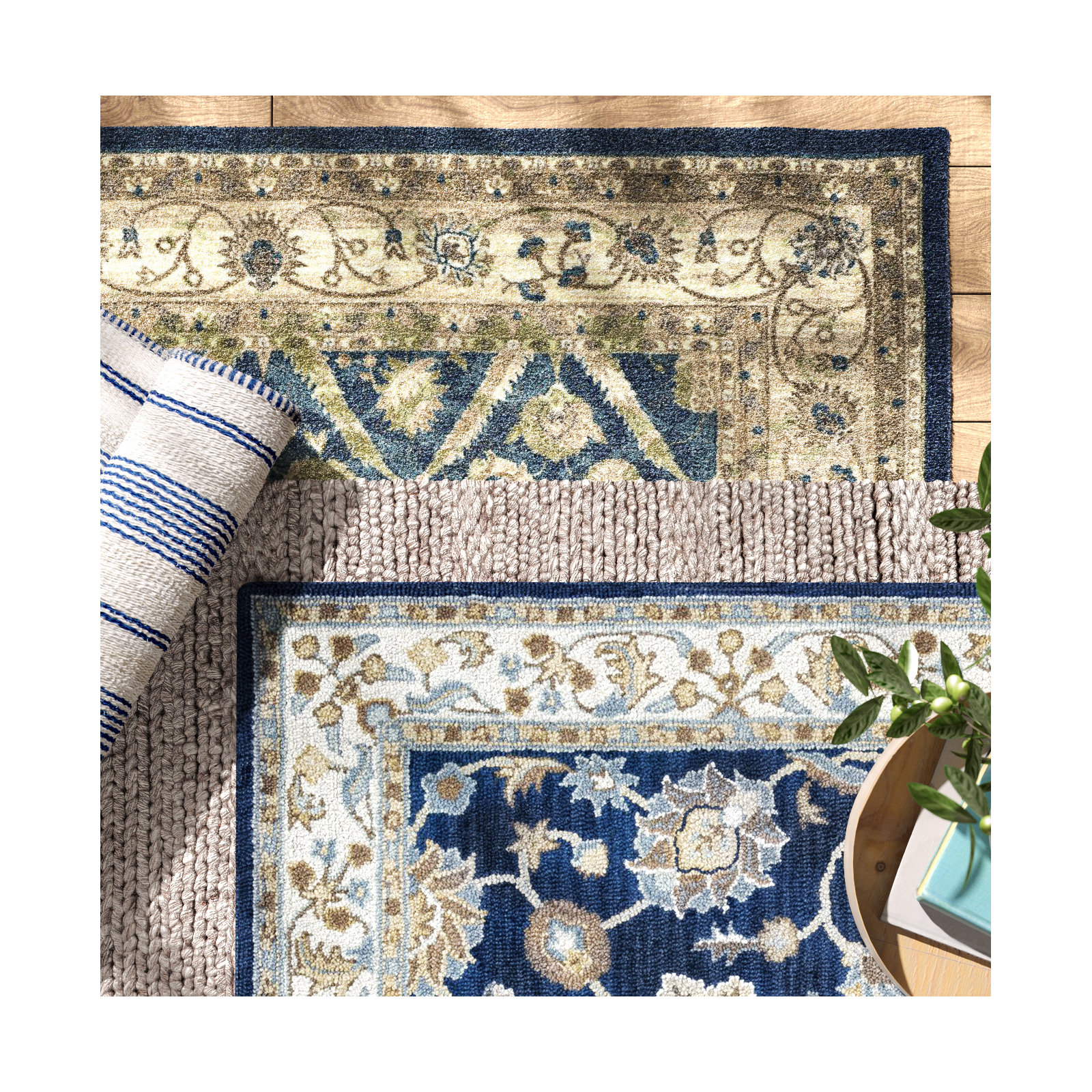 Onca Hand Tufted Wool Rug, Runner 2'6" x 8'