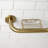 Kingston Brass Meridian 10-Inch x 12-Inch Angled Grab Bar with Soap Holder-61539150