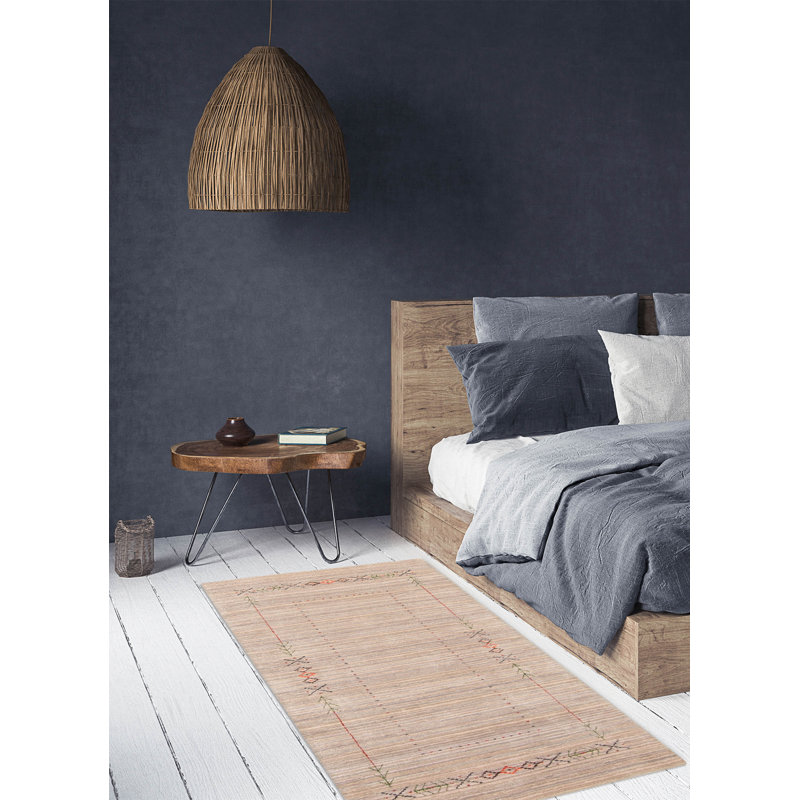 Tapis gris Kashkuli Gabbeh 2 pi 10 po x 4 pi 10 po