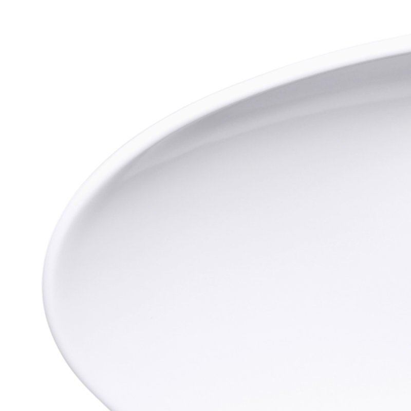 Elite Global Solutions Moderne Melamine Platter, White