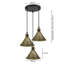 Wier 3 - Light Black Cluster Pendant
