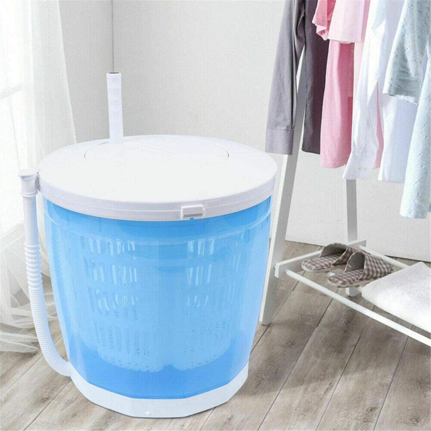 Large Portable Washing Machine with Dryer Bucket for Clothes Shoe