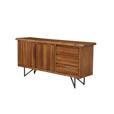 Buffet en acacia massif Boulder Creek