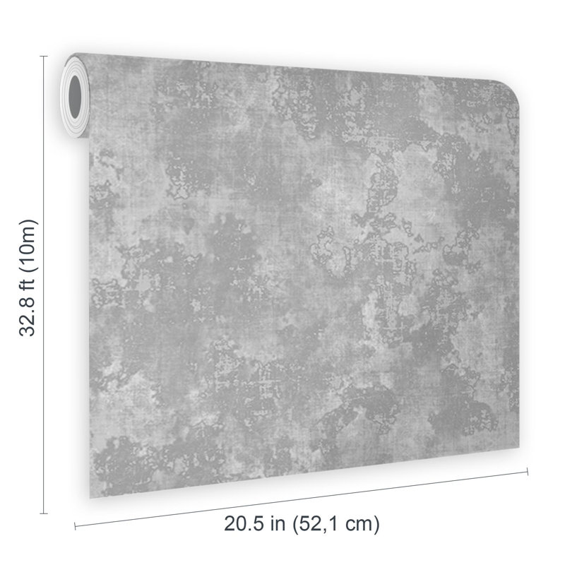 Fresco Urban Texture Plain Wallpaper, Grey