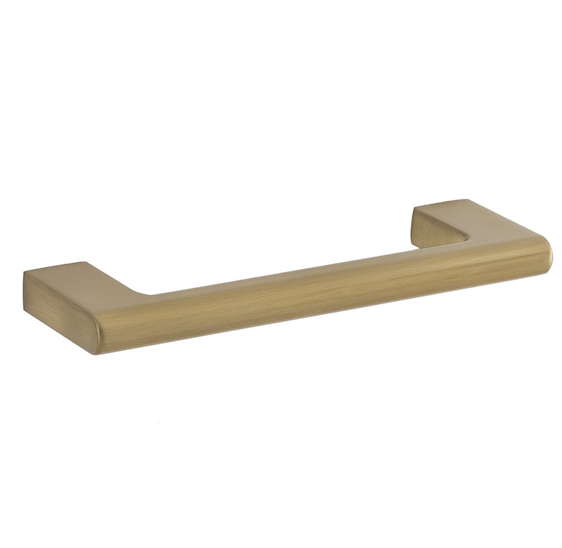 Vail 4" Satin Brass Bar Pull, Satin Brass, 4"