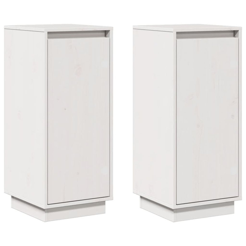 Gesper 31.5 Cm Wide Solid Wood Sideboard, White