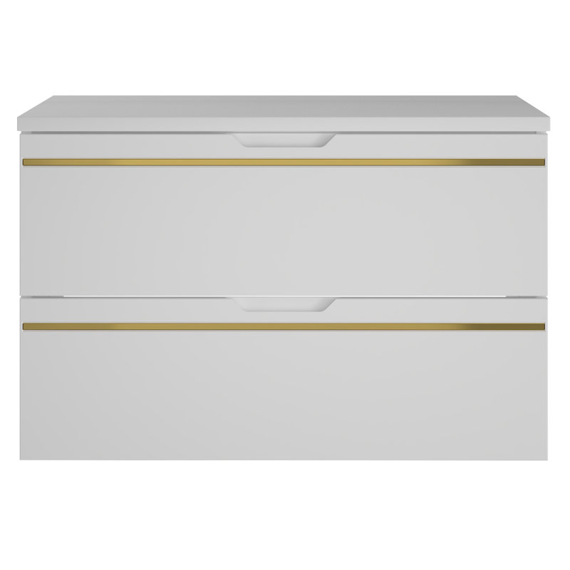 Ariadny Wall Mounted Required Bathroom Storage Furniture Set
