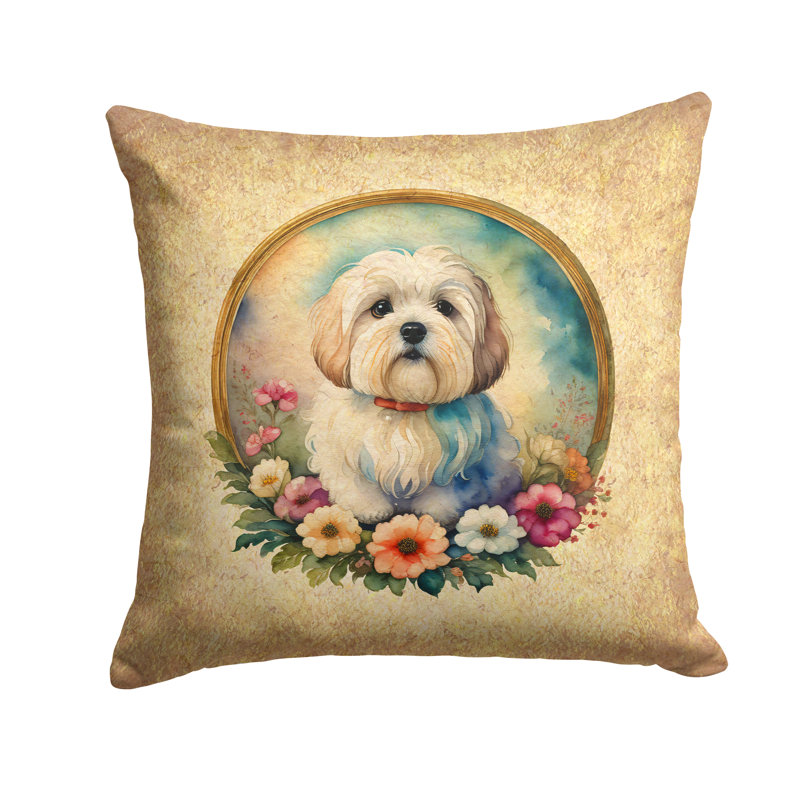  Coussin décoratif intérieur / extérieur en polyester, H 18 po x l 18 po x P 4 po