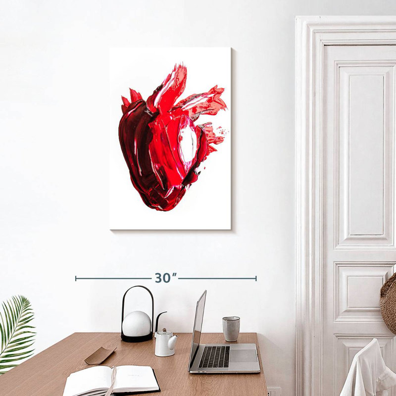 Kelan Abstract Human Heart, 30" H x 20" W
