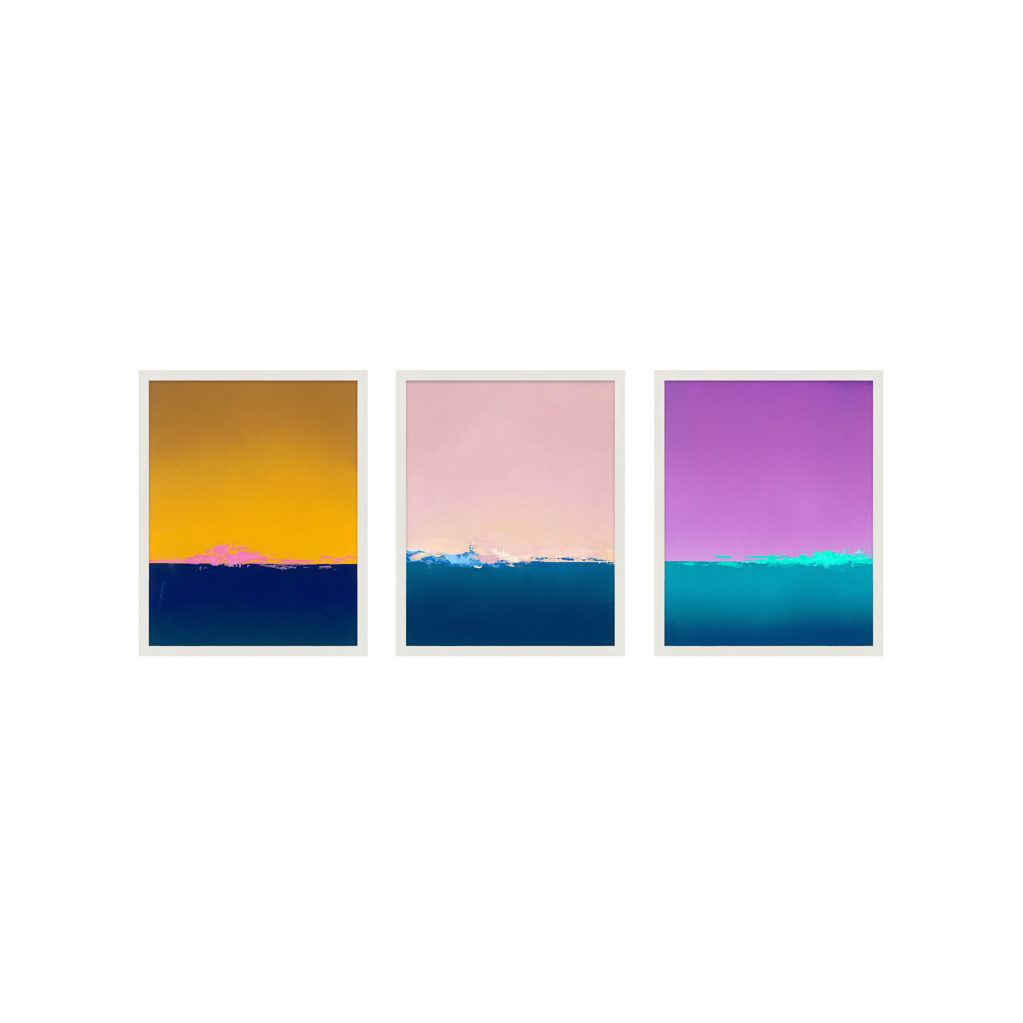 Horizon by Lee Lessem, White, 38" H x 30" W x 1.25" D