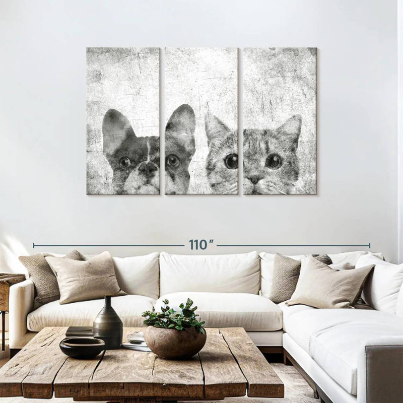 Brampt Pets Black And White, 48" H x 74" W