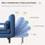 Chaise de canapé pliante