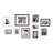 Rayburn Solid + Manufactured Wood Picture Frame - Set of 10 with Mat-2121726563