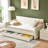 Upholstered Daybed with Storage Drawers | Multi-Functional Sofa Bed | Modern Minimalist Design for Living Room or Guest Space-1565388754