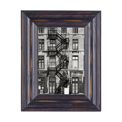 Paz Black Solid Wood Picture Frame