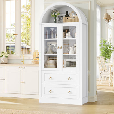 Arvad 69.7" Arched Kitchen Pantry by Wade Logan