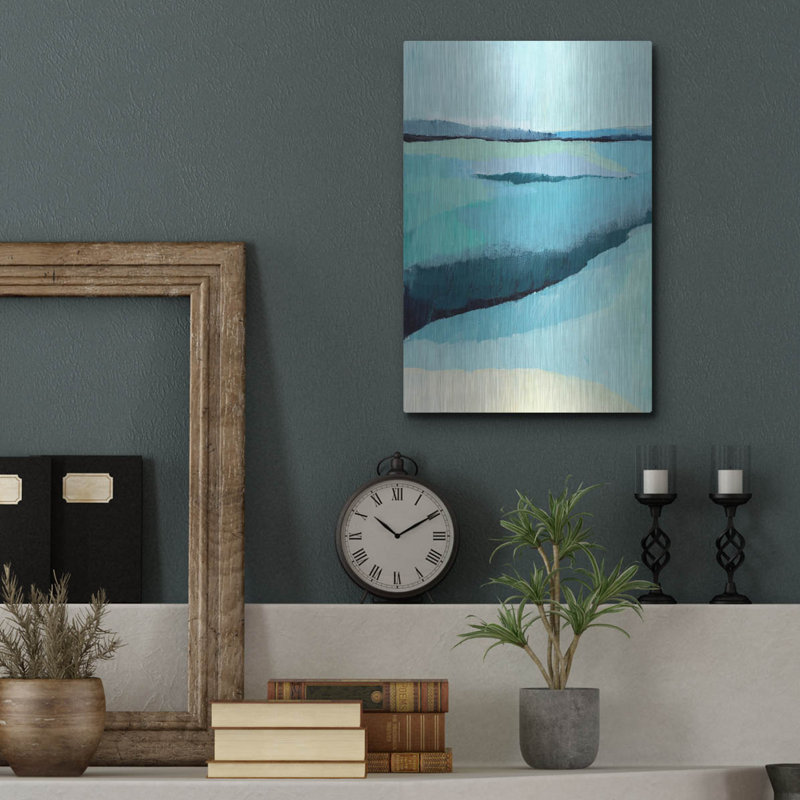 'Cyan Reflections 3' by Annie Warren Wall Art