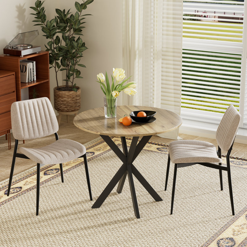 Ensemble repas rond 31,5 po, Beige, 3