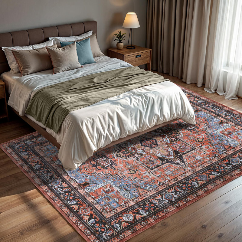  Heliopolis - Indoor, Machine Washable Area Rug 9' x 12' Terra Black Multicolor Home Carpet, All Ages, Rectangle 9' x 12'