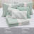 Farmhouse Aqua Cotton Bedding Sets, Durable And Reversible