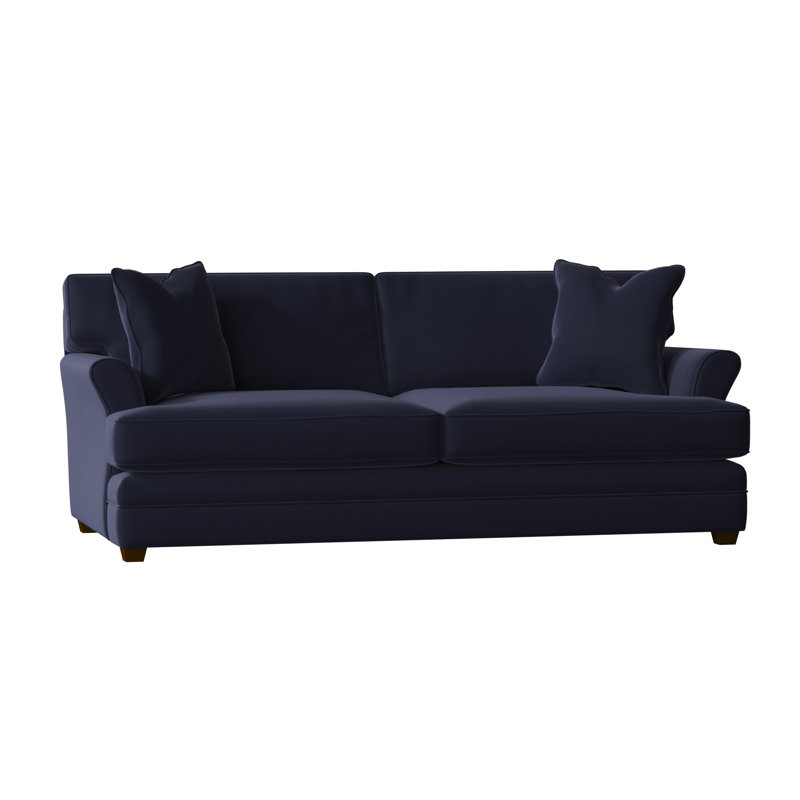 Harriss Upholstered 85'' Sofa, Canvas Navy Sunbrella® Canvas
