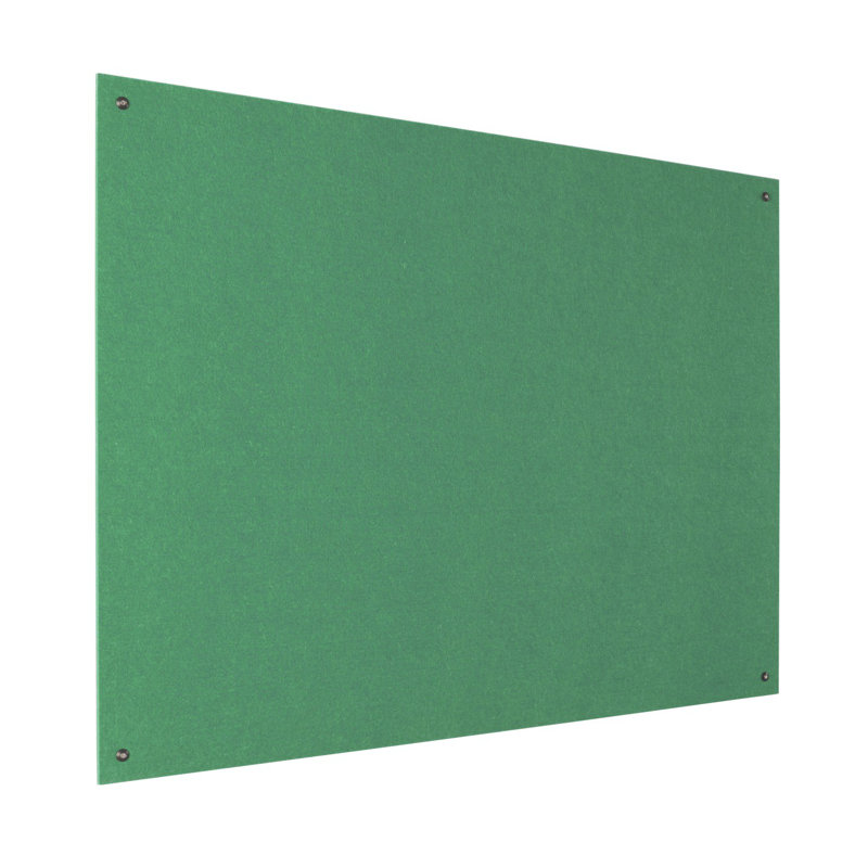 Wall Mounted Reversible Bulletin Board, Green, 120cm H x 240cm W