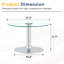 27.5-inch Diameter Round Tempered Glass Coffee Table-128929560